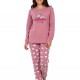 NINA CLUB Εφηβική Πυτζάμα Χειμωνιάτικη για Κορίτσι 6-16 ετών #25-144 Σάπιο Μήλο