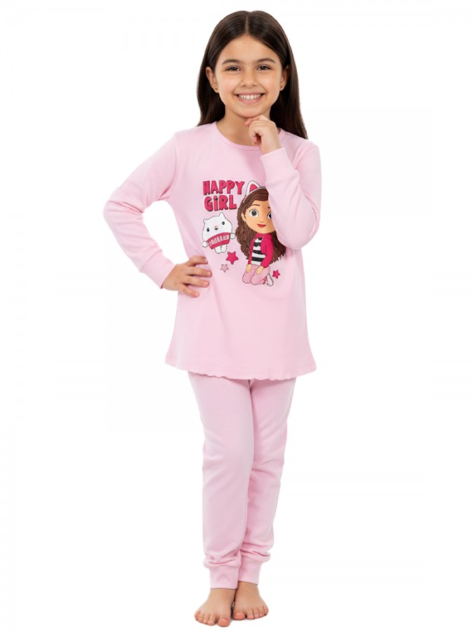 NINA CLUB Παιδική Πυτζάμα Χειμωνιάτικη για Κορίτσι 1-5 ετών #25-254 Ροζ NINA CLUB Παιδική Πυτζάμα Χειμωνιάτικη για Κορίτσι 1-5 ετών #25-254 Ροζ