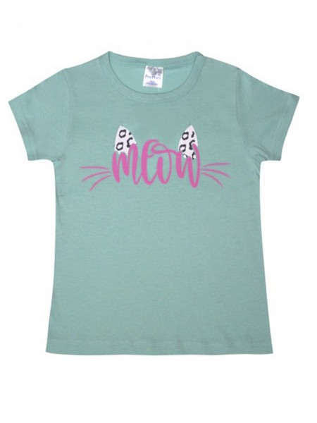 PRETTY BABY Παιδική Πιτζάμα Καλοκαιρινή για κορίτσι 2-16 ετών Meow #63139 ΒΕΡΑΜΑΝ