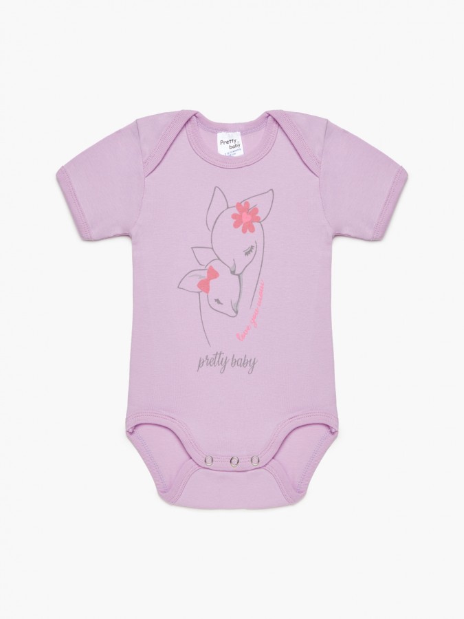 PRETTY BABY Παιδικό Ζιπουνάκι κοντό μανίκι για Κορίτσι 3ΤΕΜ Animal print #14848 multi