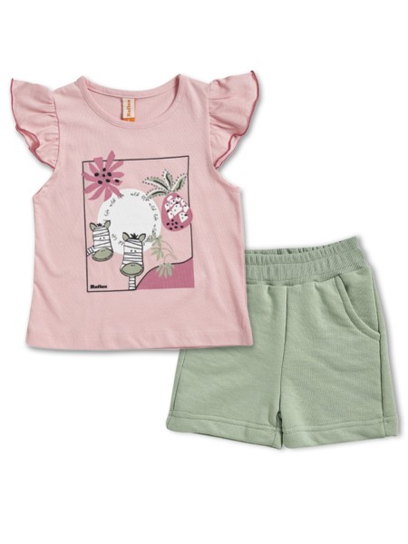 REFLEX Παιδικό Σετ για Κορίτσια 1-6 ετών #74365 Ροζ