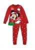 SABOR Παιδική Πιτζάμα Χειμωνιάτικη 4-10 ετών XMAS MINNIE MOUSE #1476 Kόκκινο
