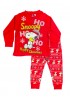 SABOR Παιδική Πιτζάμα Χειμωνιάτικη 4-10 ετών XMAS #7370 Kόκκινο