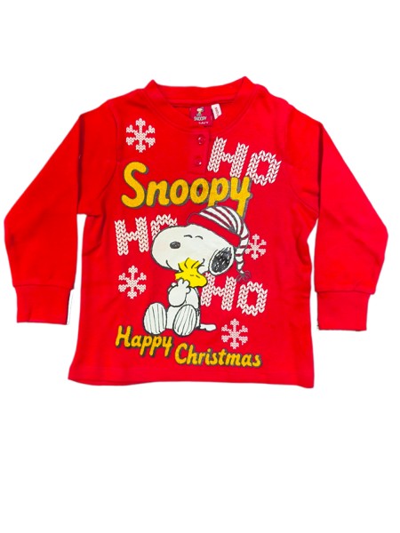 SABOR Παιδική Πιτζάμα Χειμωνιάτικη 4-10 ετών XMAS #7370 Kόκκινο