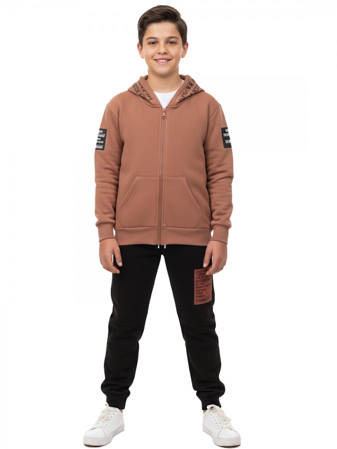 TRAX Εφηβική Φόρμα με ζακέτα για Αγόρι 6-16 ετών - 46841 Κεραμιδί TRAX Εφηβική Φόρμα με ζακέτα για Αγόρι 6-16 ετών - 46841 Κεραμιδί