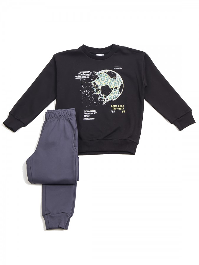 TRAX Εφηβική Φόρμα για Αγόρι 6-16 ετών - 44820 Μαύρο