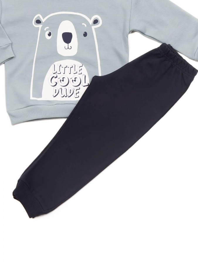 TRAX Παιδική Φόρμα για Αγόρι 1-6 ετών "Little Cool Dude" - 44915 Μέντα TRAX Παιδική Φόρμα για Αγόρι 1-6 ετών "Little Cool Dude" - 44915 Μέντα