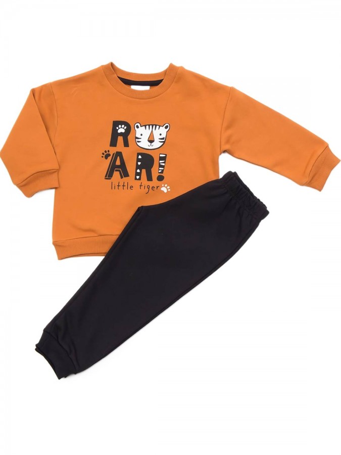 TRAX Παιδική Φόρμα για Αγόρι 1-6 ετών "ROAR" - 44917 Μουσταρδί