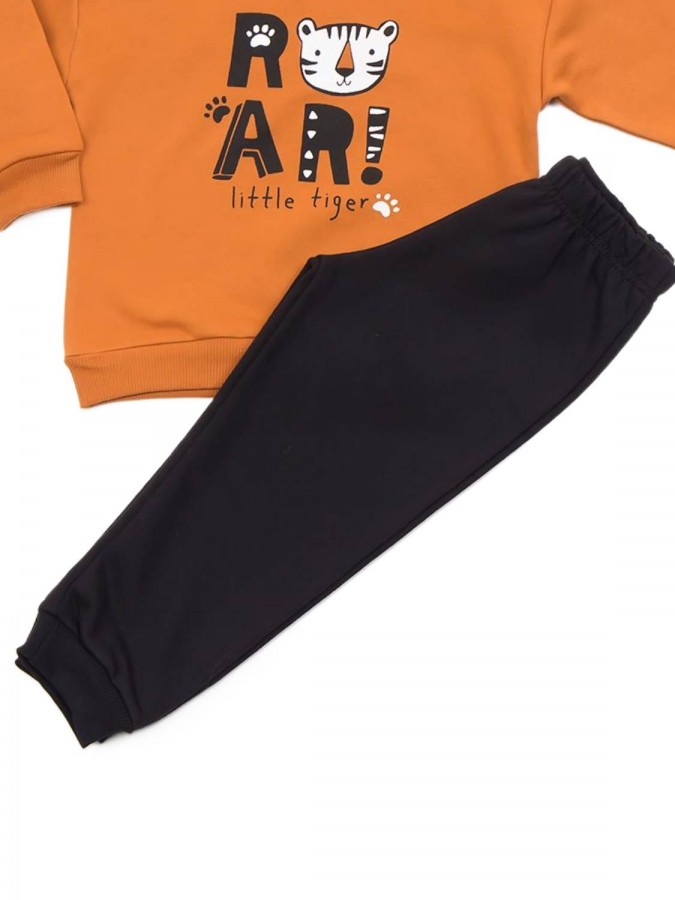 TRAX Παιδική Φόρμα για Αγόρι 1-6 ετών "ROAR" - 44917 Μουσταρδί