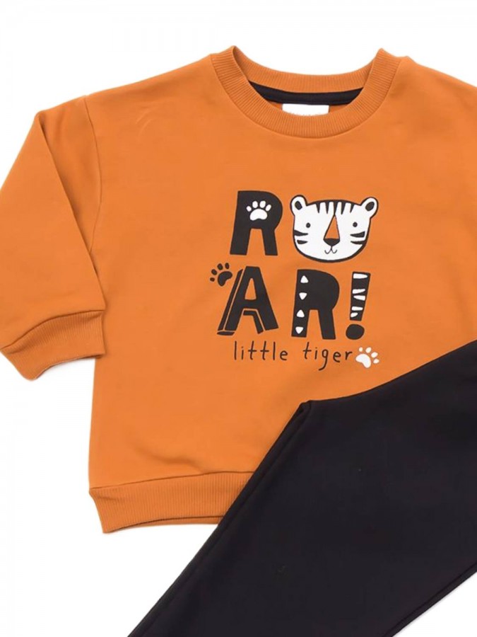 TRAX Παιδική Φόρμα για Αγόρι 1-6 ετών "ROAR" - 44917 Μουσταρδί