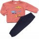 TRAX Παιδική Φόρμα για Αγόρι 1-6 ετών "Toot Toot" - 44918 Πορτοκαλί