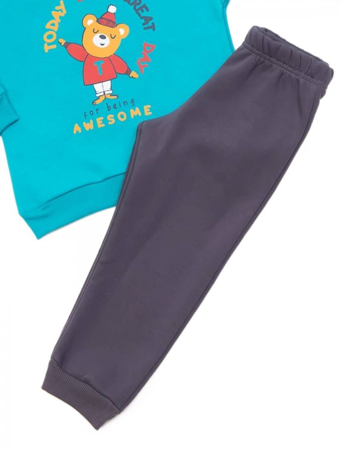 TRAX Παιδική Φόρμα για Αγόρι 1-6 ετών "Awesome" - 44919 Σμαραγδί