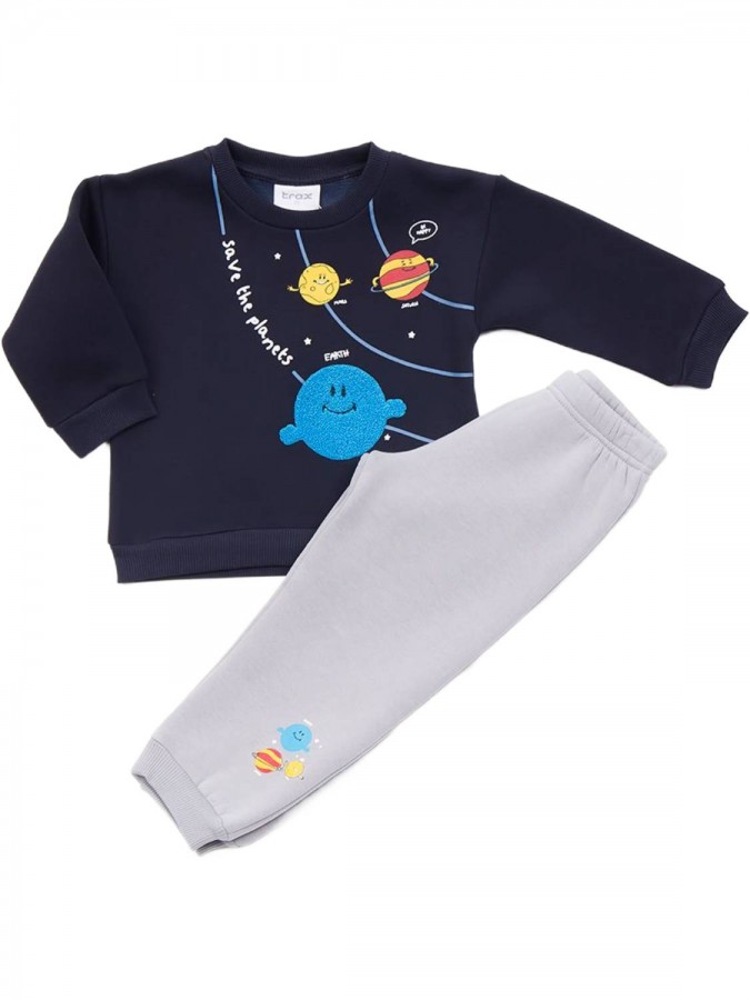 TRAX Παιδική Φόρμα για Αγόρι 1-6 ετών "Save the planet" - 44926 Μαρέν