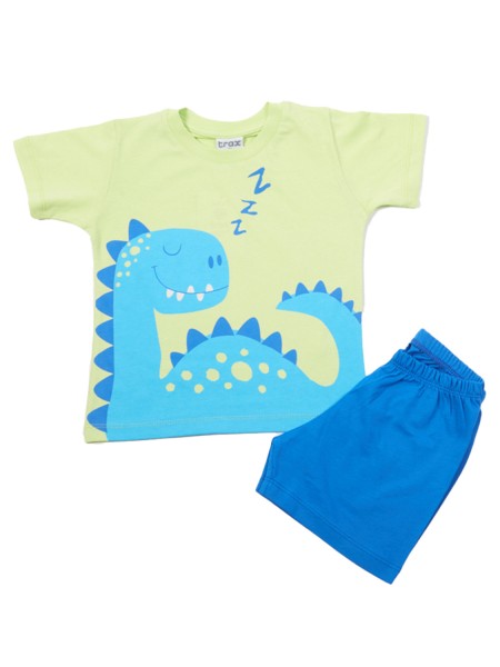TRAX Παιδική Πυτζάμα Καλοκαιρινή για αγόρι 1-6 ετών #47492 Πράσινο