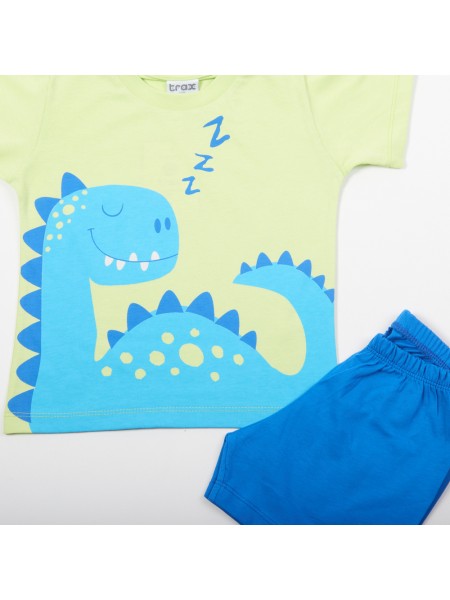 TRAX Παιδική Πυτζάμα Καλοκαιρινή για αγόρι 1-6 ετών #47492 Πράσινο