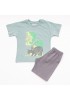 TRAX Παιδικό Σετ Κοντομάνικο Με Βερμούδα για αγόρια 1-6 ετών #45418 Μέντα