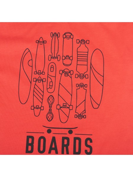 TRAX Εφηβικό Σετ Κοντομάνικο Με Βερμούδα για αγόρια #47325 Κόκκινο