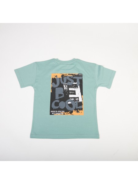 TRAX Εφηβικό Σετ Κοντομάνικο Με Βερμούδα για αγόρια #47329 Μέντα