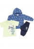 TRAX Παιδικό Σετ Με Ζακέτα Μακρύ Παντελόνι για αγόρια 1-6 ετών #47407 Ίντιγκο