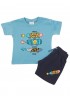 TRAX Παιδικό Σετ Κοντομάνικο Με Βερμούδα για αγόρια 1-6 ετών #47419 Μπλε