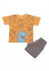TRAX Παιδικό Σετ Κοντομάνικο Με Βερμούδα για αγόρια 1-6 ετών #47439 Πορτοκαλί