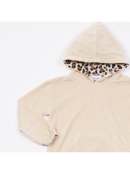 TRAX Εφηβική Φόρμα Βελουτέ για Κορίτσι 6-16 ετών - 46648 Μπισκότο