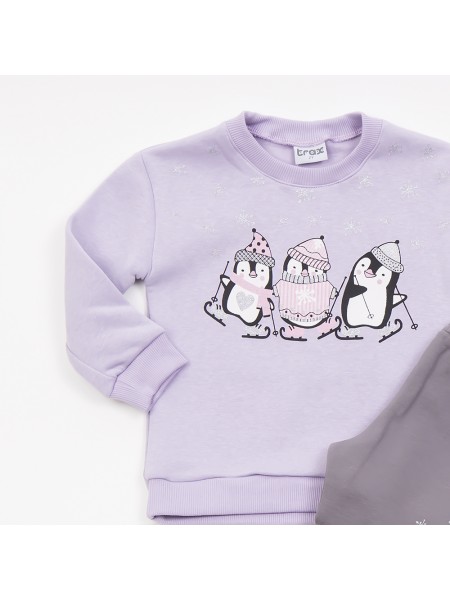 TRAX Παιδική Φόρμα για Κορίτσι 1-6 ετών - 46724 Λιλά