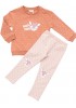 TRAX Παιδική Φόρμα με κολάν για Κορίτσι 1-6 ετών "Deer" - 44706 Καμηλό