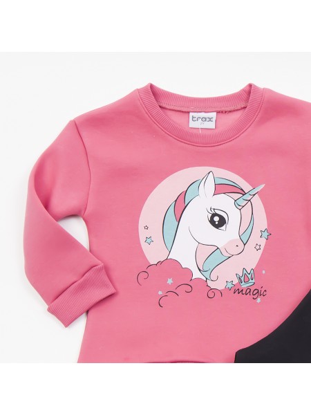 TRAX Παιδική Φόρμα με κολάν για Κορίτσι 1-6 ετών - 46702 Φουξ TRAX Παιδική Φόρμα με κολάν για Κορίτσι 1-6 ετών - 46702 Φουξ