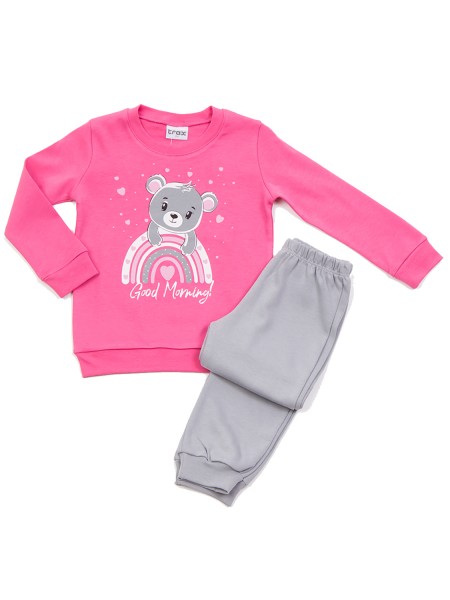 TRAX Παιδική Πιτζάμα για Κορίτσι 1-6 ετών - 46792 Φουξ