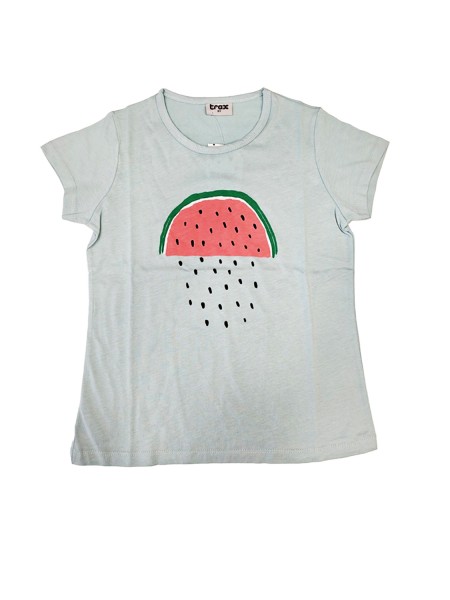 TRAX Παιδική Πυτζάμα Καλοκαιρινή για κορίτσι 8-16 ετών #47191 Γαλάζιο