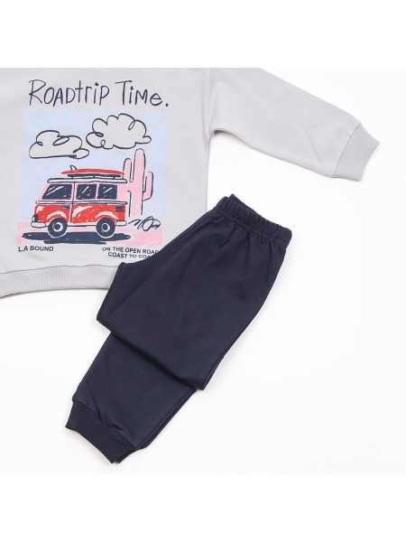 TRAX Παιδικό Σετ Μακρύ Παντελόνι για αγόρια 1-6 ετών #45407 Γκρι TRAX Παιδικό Σετ Μακρύ Παντελόνι για αγόρια 1-6 ετών #45407 Γκρι