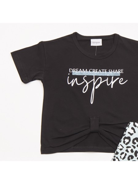 TRAX Εφηβικό Σετ Με Κολάν για Κορίτσια 8-16 ετών #47130 Μαύρο