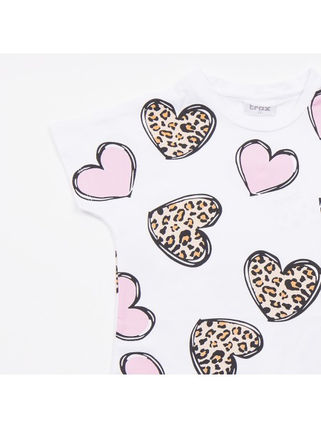 TRAX Εφηβικό Σετ Με Κολάν για Κορίτσια 8-16 ετών #47133 Λευκό