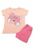 TRAX Παιδική Πυτζάμα Καλοκαιρινή για κορίτσι 1-6 ετών #47290 Μάνγκο