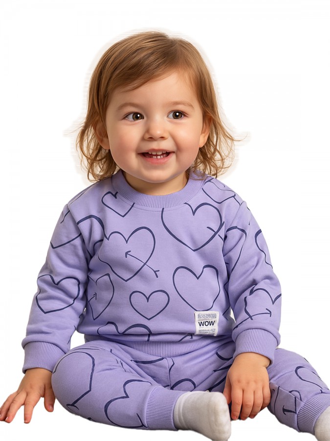 TRAX Βρεφική Φόρμα για Κορίτσι 0-18 μηνών - 48505 Μύρτιλο TRAX Βρεφική Φόρμα για Κορίτσι 0-18 μηνών - 48505 Μύρτιλο