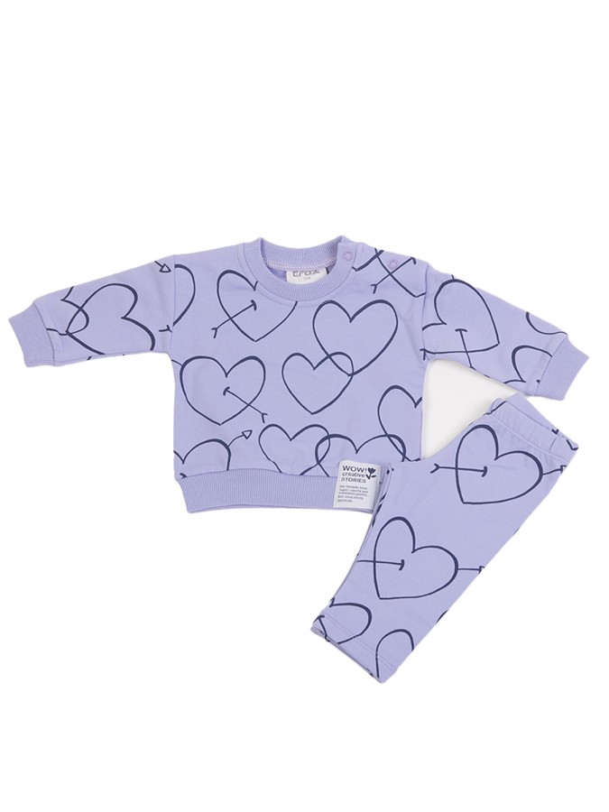 TRAX Βρεφική Φόρμα για Κορίτσι 0-18 μηνών - 48505 Μύρτιλο TRAX Βρεφική Φόρμα για Κορίτσι 0-18 μηνών - 48505 Μύρτιλο