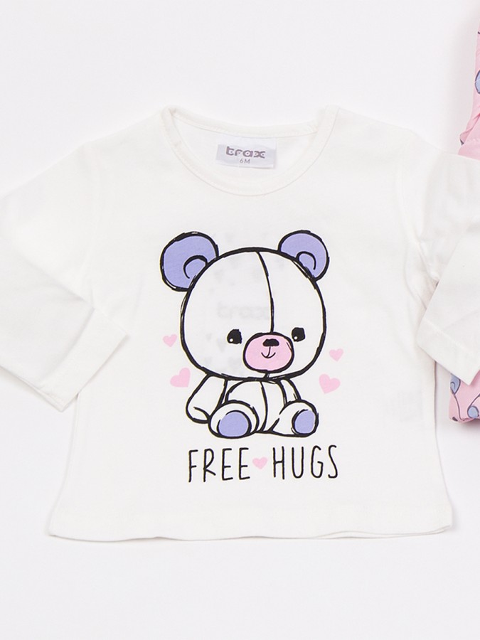 TRAX Βρεφικό Σετ 3τμχ για Κορίτσι 0-18 μηνών #48515 Ballerina TRAX Βρεφικό Σετ 3τμχ για Κορίτσι 0-18 μηνών #48515 Ballerina