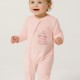 TRAX Βρεφικό βελουτέ φορμάκι για κορίτσι (0 - 12 μηνών) #48520 Ροζ