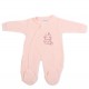 TRAX Βρεφικό βελουτέ φορμάκι για κορίτσι (0 - 12 μηνών) #48520 Ροζ