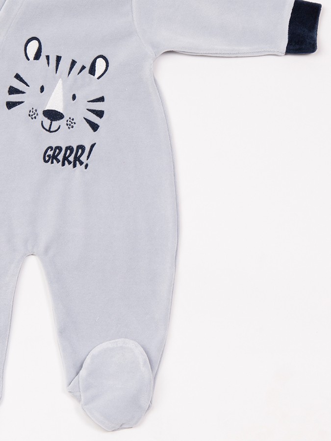 Trax Βρεφικό βελουτέ φορμάκι για αγόρι (0 - 12 μηνών) | 48550 Pacific