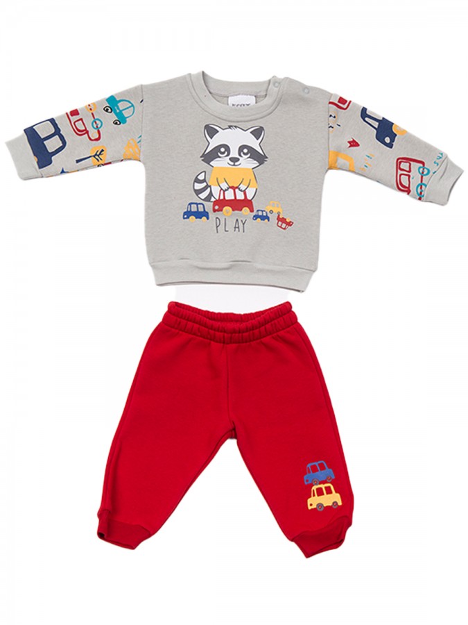 TRAX Βρεφική Φόρμα για Αγόρι 0-18 μηνών - 48561 Stone