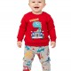 TRAX Βρεφική Φόρμα για Αγόρι 0-18 μηνών - 48562 Κόκκινο