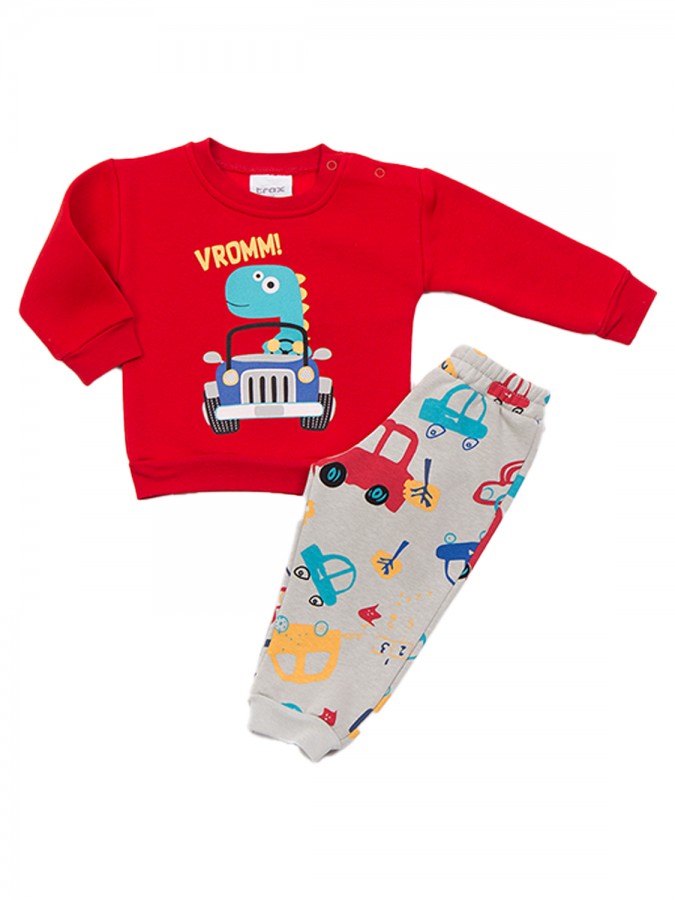 TRAX Βρεφική Φόρμα για Αγόρι 0-18 μηνών - 48562 Κόκκινο