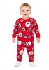 TRAX Βρεφική Πιτζάμα Χειμωνιάτικη 0-18 μηνών Χριστουγεννιάτικη #48570 Kόκκινο