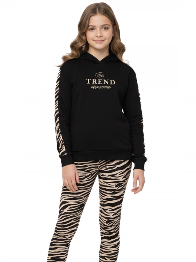 TRAX Εφηβική Φόρμα για Κορίτσι 6-16 ετών - 48622 Μαύρο TRAX Εφηβική Φόρμα για Κορίτσι 6-16 ετών - 48622 Μαύρο