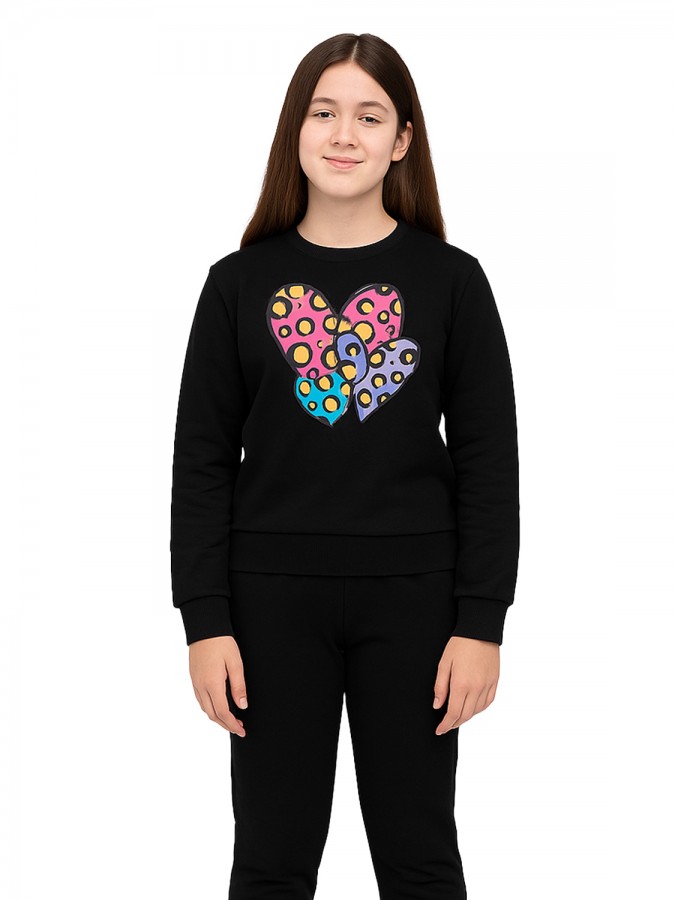 TRAX Εφηβική Φόρμα για Κορίτσι 6-16 ετών - 48626 Μαύρο