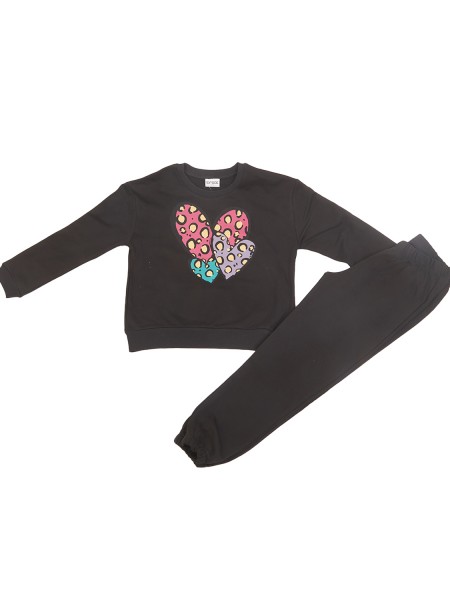 TRAX Εφηβική Φόρμα για Κορίτσι 6-16 ετών - 48626 Μαύρο