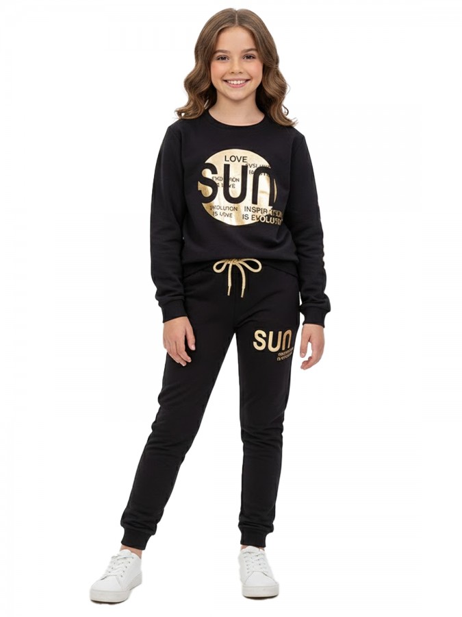 TRAX Εφηβική Φόρμα για Κορίτσι 6-16 ετών - 48628 Μαύρο TRAX Εφηβική Φόρμα για Κορίτσι 6-16 ετών - 48628 Μαύρο