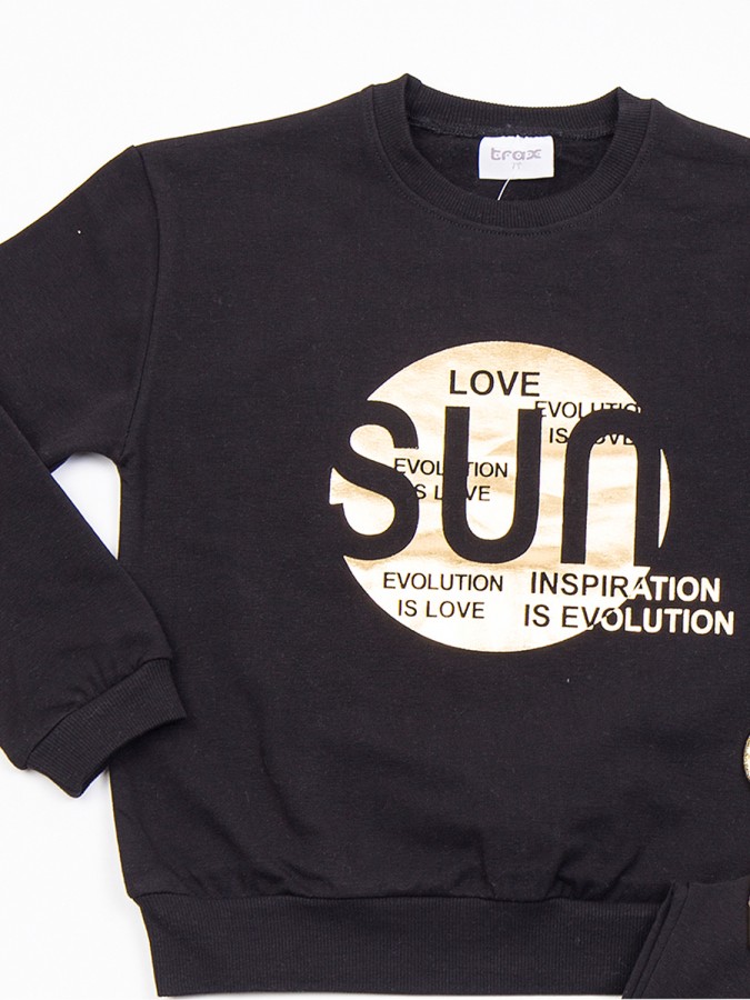 TRAX Εφηβική Φόρμα για Κορίτσι 6-16 ετών - 48628 Μαύρο TRAX Εφηβική Φόρμα για Κορίτσι 6-16 ετών - 48628 Μαύρο